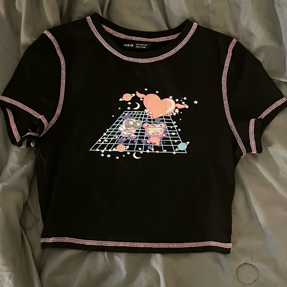 Black Crop Top - US 6